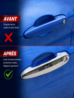 Coques Chromées de Poignées de Porte BMW E46 – ABS Premium | Installation Facile