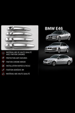 Coques Chromées de Poignées de Porte BMW E46 – ABS Premium | Installation Facile